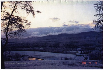 View of a snow covered Wardensville, W. Va.