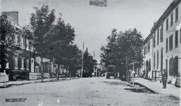 A view of German Street in the Summer, looking West.