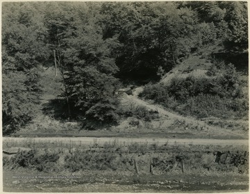 Coal Mine, now in operation, located about opposite the mouth of Camp Branch west of Dingess, W. Va. The coal from this mine is being handled by wagons and trucks.