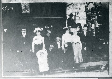 Mr. and Mrs. W.W. Logan, Mr. and Mrs. W.W. Johnson and others are at Tazewell in McDowell County, West Virginia, waiting to see their first train.