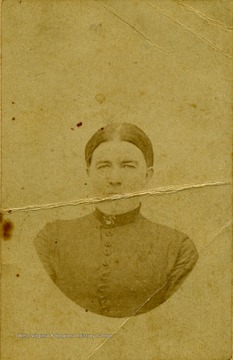 A portrait of Leah Mann Ballard, wife of Baldwin Ballard.