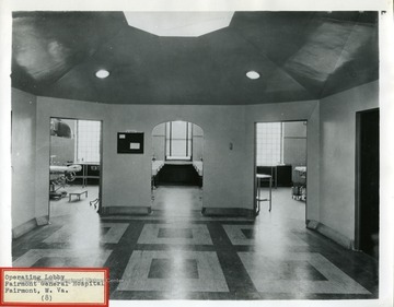 An interior view of the Operating Lobby at Fairmont General Hospital in Fairmont, West Virginia.