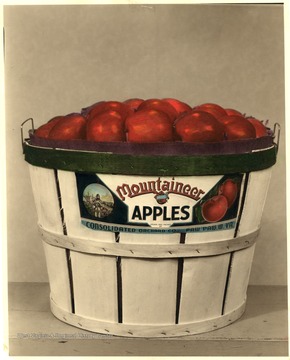 'Mountaineer Brand Apples Grown and Packed by Consolidated Orchard Co., Paw Paw, W. Va.'