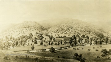 A drawing of Red Sweet Springs.