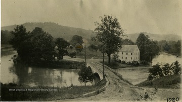 A view of Jackon's Mill and the road leading into the area.