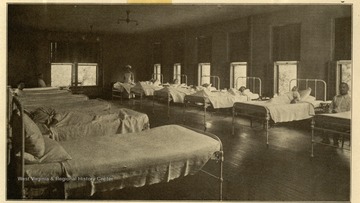 Patients of the Male Ward in the Fairmont Hospital No. 3, in Fairmont, West Virginia.