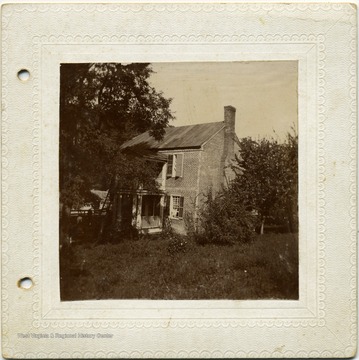 'Addison Dunlap house built ca. 1834 on Hans Creek. (Old Charlie Dunlap house).'