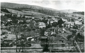 An aerial view of Franklin in Pendleton County taken after 1905.