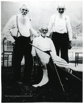 Confederate veterans George, Isaac, and Benjamin Hammer.