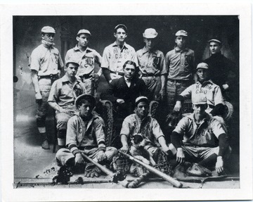 One of Hinton's early baseball teams.