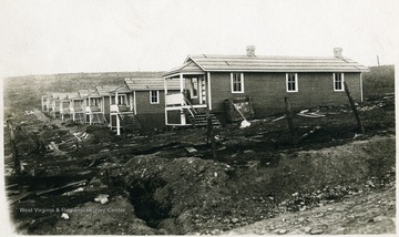 Construction happening around the homes.