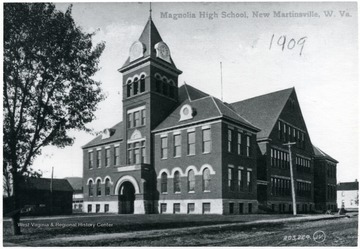 View of Magnolia High School in New Martinsville.