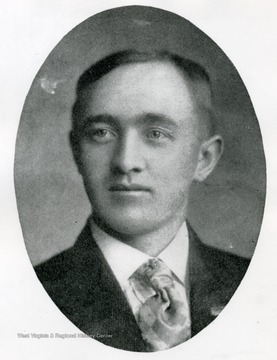 A portrait of Hansford B. Nichols, an incoming member of the Board of Education Fork Lick District, Webster County, West Virginia.