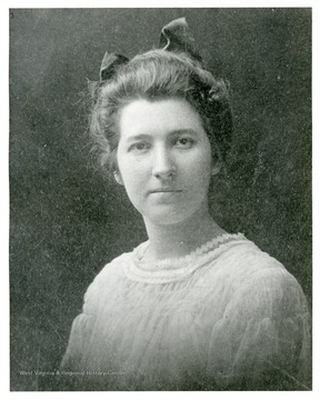 A portrait of Maude Mace, a former teacher of Webster Springs High School in Webster County, West Virginia.