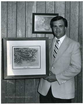 Print of original pencil drawing by Karl Badgley. This drawing, selected in a national competition sponsored by the U.S. Dept of Interior, won Karl the right to illustrate the "Management of Migratory Shore and Upland Game Birds in North America." 