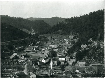 Aerial view of homes and buildings at Smithfield, W. Va.