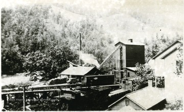 View of Keystone Company's Kindling-Wood Factory in Hambleton.