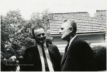 Charles Harrimon (pictured on the right), Buckwheat Festival, 1967, Preston County, W. Va.
