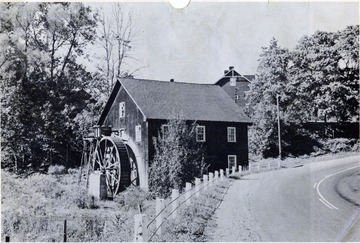 View of the Old Gristmill adjacent to U. S. Route No. 219 at Mill Point.