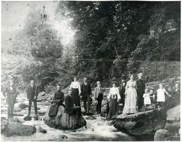Photo taken pre 1902 in back of present High School at Webster Springs.