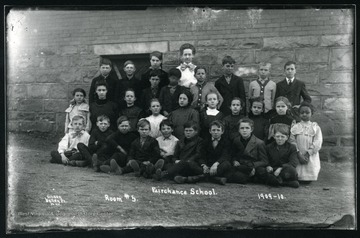 Unidentified teacher and pupils.  Room # 5.