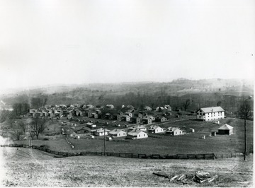 View of homes of coal miners.
