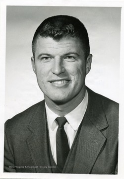 Portrait of West Virginia University Basketball Coach, Bucky Waters. 