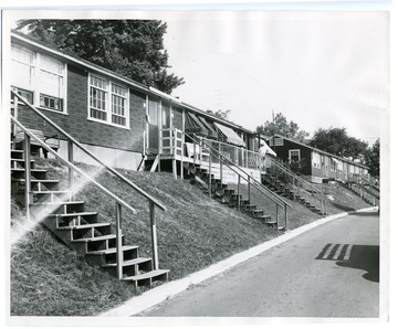 View of College Park Apartments, West Virginia University.