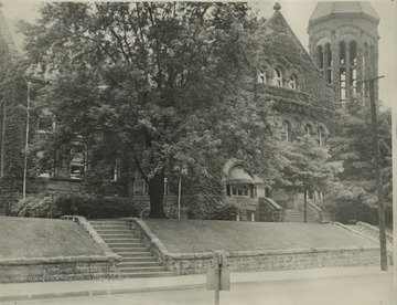 Front view of Stewart Hall, formerly the library.