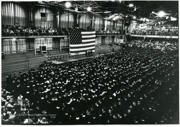 Commencement in the Field House on Beechurst.