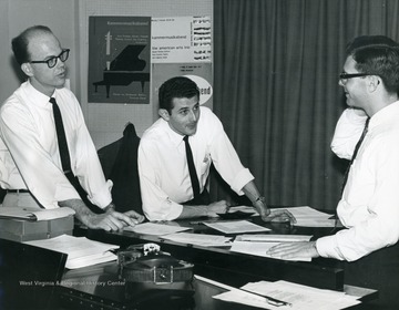 Left to right, John Engberg, Donald Portnoy, Arno Drucker.