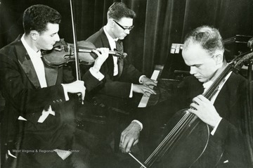 Donald Portnoy (assistant professor of music), Arno Drucker (pianist), John Engberg (cellist)
