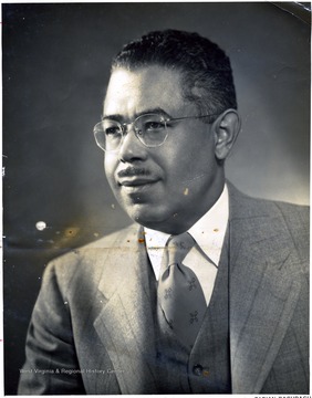 Portrait of African-American faculty member at Storer College.