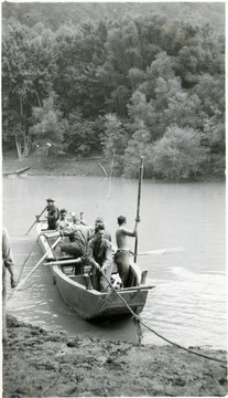 Cadets in a boat.