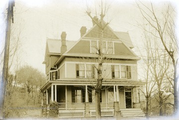 A view of Delta Tau Delta fraternity house.