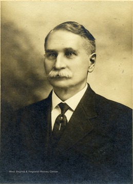Portrait of James Lincoln Goodknight at age 60. WVU president 6/13/1895 to 8/6/1897.
