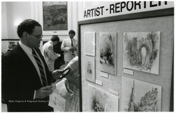 Exhibit located in E. Moore Hall, for the first W. Va. Day Celebration in June of 1987.