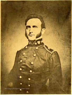 On back of image is written 'Portrait taken during the Mexican War, where Jackson served as 2nd Lieutenant, the year after his graduation at West Point.'