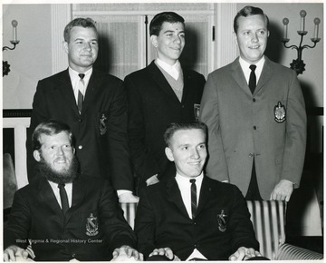 Seated on the right is Dennis Lawther.