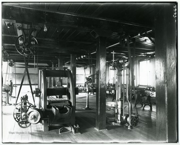 A view of Mechanical Hall woodshop.