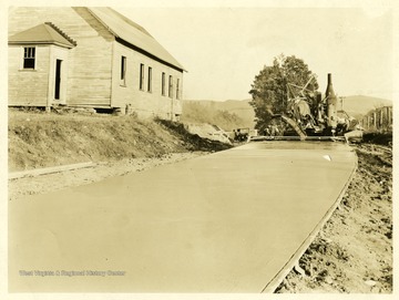 Paving a new West Virginia Road.