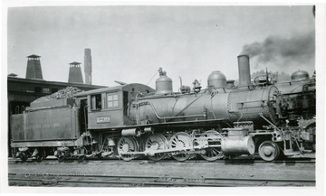 B&amp;O 1239, E-8-60 locomotive engine on B&amp;O Railway at Clarksburg, Harrison County, W. Va.  The engine is built by Baldwin Loc. Wks. in 1893 and scrapped in 1942. 
