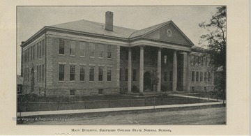 Main building, Shepherd College State normal school, Shepherdstown, Jefferson Co., W.Va.