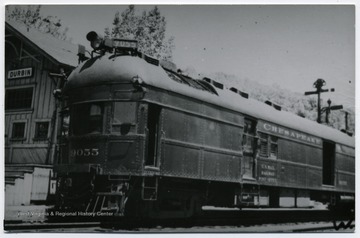C. &amp; O. Engine #9055 at Durbin, W. Va..