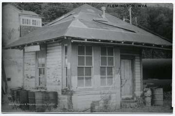 An abandoned railroad depot in Flemington, W. Va..