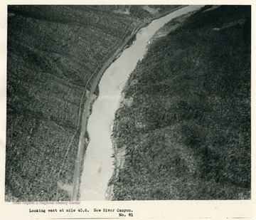 'Looking east at mile 45.6.  Near River Canyon.'