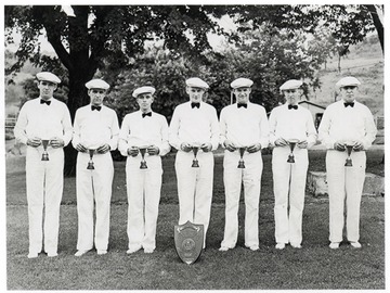 From left to right:  Vicker Null - Team Captain, Wayne Ashcraft, Noel Riley, Johny Haskins, John Wilford Miles, Frank Hardman Sr., Roy Marts.