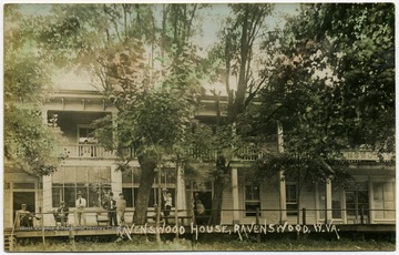 Postcard message: 'I received your post cards some time ago and will send you one. This is one of the hotels here and is situated on river front. Miss Rowley' Sent to: Mr. F. M. Robey, Clarksburg, W. Va.