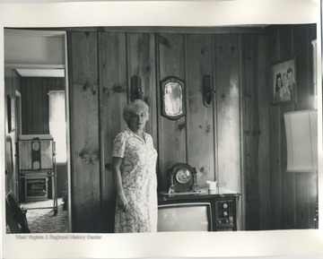 Emma Hammons Triplett in a living room in her home, Pasadena, Md.