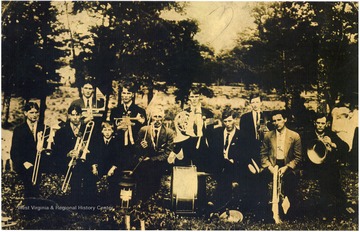 The Arbogast Band (Brothers): P. W. Arbogast, William Arbogast, Lawrence Arbogast, Ceciel Arbogast, Russel Arbogast, Leallon Arbogast, father Arites Arbogast, Don Nicholas, and Clyde Tracy.